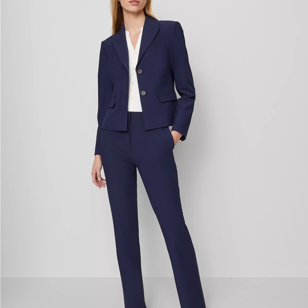 NWT Ann Taylor High Rise Bistretch Trouser Pants in Navy / Pure Sapphire
